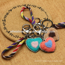 2016 special gift keychain hand made LOVE heart keychain